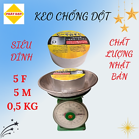 Băng keo chống dột bản 5cm, dài 5m, trọng lượng 0,5 Kg, keo dày, siêu dính, bám chắc trên mọi bề mặt vật liệu, hàng có sẵn giao ngay