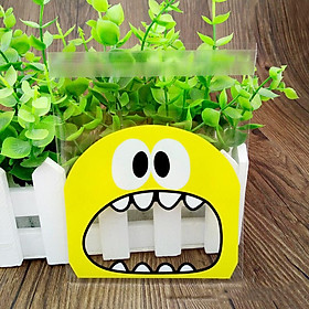 Túi Đựng Bánh Quy Hình Quái Vật Tự Dính (100 Cái)