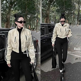 Áo Gió Nữ Dáng Ngắn Lót Lông Ấm Áp • Form Đẹp Dễ Phối Đồ