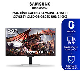 Màn Hình Gaming Samsung 32 inch Odyssey OLED G8 G80SD UHD 240Hz LS32DG802SEXXV - Hàng chính hãng