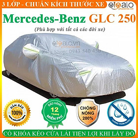 Bạt Phủ Ô Tô Mercedes Benz GLC 250 Cao Cấp 3 Lớp Chống Nắng Nóng Chống Nước Chống xước | OTOALO