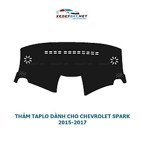 Thảm Taplo dành cho xe Chevrolet Spark 2009 đến 2019 chất liệu Nhung, da Carbon, da vân gỗ