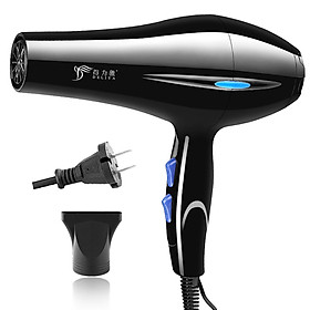 Máy sấy tóc DELIYA công suất lớn 2200W, 2 chiều nóng lạnh, cỡ trung, nhẹ, sấy êm - 03 tốc độ nhiệt và 02 tóc độ gió- tặng 01 phụ kiện