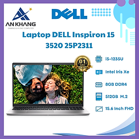 Mua Laptop Dell Inspiron 15 3520 25P2311 (Intel Core i5-1235U | 8GB | 512GB | Intel Iris Xe Graphics | 15.6 inch FHD | Win 11 | Office | Bạc) - Hàng Chính Hãng - Bảo Hành 12 Tháng