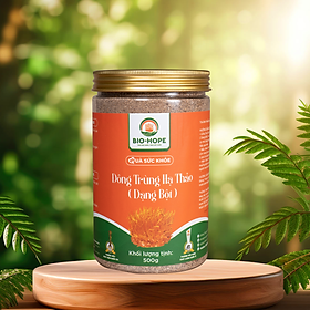 Bột Đông Trùng Hạ Thảo BIO HOPE Nguyên Chất 100% Giúp Bồi Bổ Cơ Thể, Tăng Sức Đề Kháng, Bảo Vệ Tim Mạch (500gr)