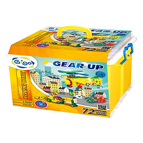 Đồ Chơi Xếp Hình Gigo Toys Hộp Bánh Răng Ma Quái - Junior Engineer - Magic Gears 7461P (110 Mảnh Ghép)