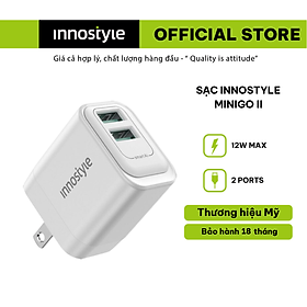 Mua SẠC INNOSTYLE MINIGO 2 USB A 12W SMART AI CHARGING – IC12SA - HÀNG CHÍNH HÃNG