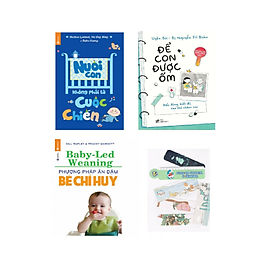 Combo nuôi con không phải là cuộc chiến + để con được ốm + phương pháp ăn dặm bé chỉ huy (bản đặc biệt tặng kèm bookmark AHA)