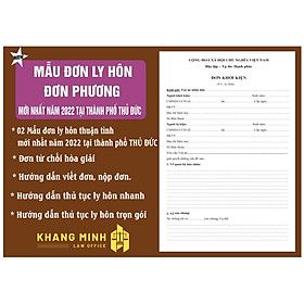 Đơn ly hôn đơn phương thành phố Thủ Đức+Hướng dẫn viết đơn+ Thủ tục ly hôn nhanh