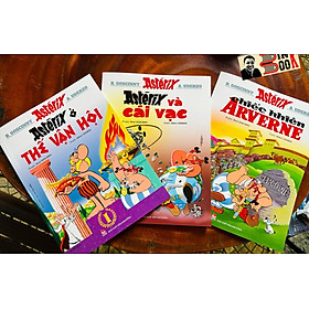[Combo 3 Cuốn mới nhất 2024 – In màu toàn bộ] ASTERIX (Astérix - Chiếc Khiên Arverne; Astérix Và Cái Vạc và Astérix Ở Thế Vận Hội) –NXB Kim Đồng
