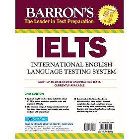 Barron's IELTS International English (Seconnd Edition) - FIRST NEWS - (Tái Bản 2018) - Tặng kèm 2 đĩa CD