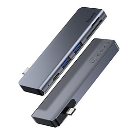 Mua Bộ chuyển đổi 5 trong 1 dành cho laptop Baseus CAHUB-K0G công suất 60W - hàng chính hãng