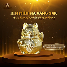 Kim Miêu Tài Lộc mạ vàng 24k