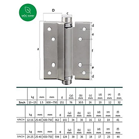 Mua Bản lề 2 chiều  bản lề quầy lễ tân (Bộ 2 chiếc)