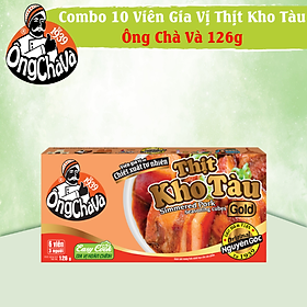 Combo 10 Hộp Viên Gia Vị Thịt Kho Tàu Ông Chà Và 126gr (Simmered Pork Seasoning Cubes)
