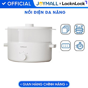 Nồi điện đa năng Bianco LocknLock EJP134IVY (5 lít), EJP124IVY (3 lít), Hàng Chính Hãng, Nấu nhanh, Phủ men sứ - JoyMall