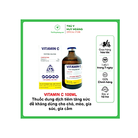 Thuốc dung dịch tiêm VITAMIN C Phòng và trị các bệnh thiếu vitamin C.Tăng sức đề kháng cho cơ thể,Phục hồi và tăng sức sau các bệnh nhiễm trùng