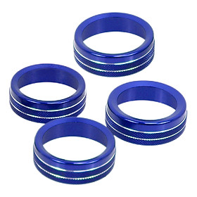 4Pcs Air Conditioner Switch Knob Cover  for       Parts Blue