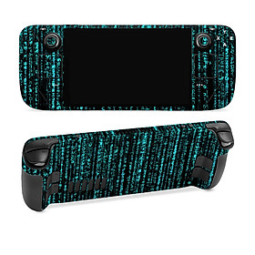Mua Skin dán Steam Deck mẫu Cyan Digital Rain (dễ dán  đã cắt sẵn chi tiết)