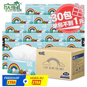 Mua Sỉ THÙNG 30 GÓI GIẤY ĂN CẦU VỒNG SIÊU DAI