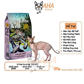 Thức Ăn Cho Mèo Không Lông - Taste Of The Wild Bao 500g - Thức Ăn Cho Mèo, Vị Cá Hồi, Rau Củ Quả, Trái Cây