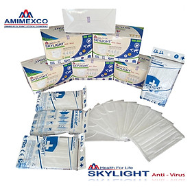 Khẩu trang y tế Skylight 4 lớp kháng khuẩn - Màu TRẮNG Hộp 50 cái