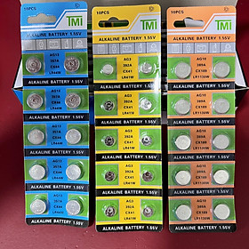 Vỉ 10 Viên Pin Cúc Áo LR41 (AG3), LR44 (AG13), LR1130 (AG10) Chính Hãng TMI Giá Rẻ Date 4 Năm Thiết Bị Điện Tử, Dụng Cụ, Gia Dụng
