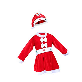 Children's Santa Suit Santa Claus Costume Red Suit Xmas Suit Clothes Set Outfit for Halloween Festival Carnivals Cosplay Gift - 140cm
