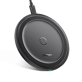 Mua sạc nhanh không dây chuẩn QI bề mặt bằng da màu đen Ugreen 32KD60470ED 10W hàng chính hãng