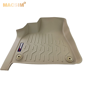 Thảm lót sàn xe ô tô AUDI Q7 2019+ đến nay Nhãn hiệu Macsim chất liệu nhựa TPV cao cấp màu be