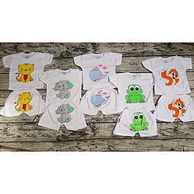Set 5 bộ quần áo cộc tay cotton Cater cực xinh cho bé