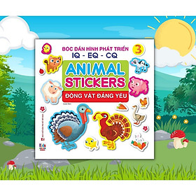 Sách - Bóc dán hình Động vật đáng yêu - Animal Stickers Tập 3 (VT) mk