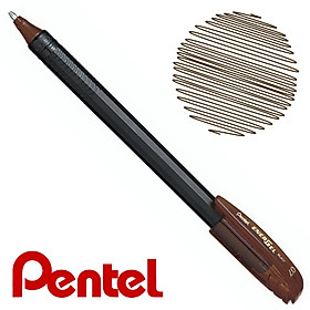 Bút gel Pentel Energel Roller Gel Pen BL417 - Metal tip 0.7mm - Màu nâu (Brown)