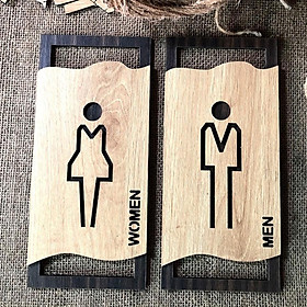 Mua Bộ bảng toilet (nhà vệ sinh) Man Women dán tường bằng keo 2 mặt