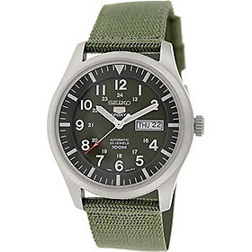 Seiko 5 Men's SNZG09K1 Sport Analog Automatic Khaki Green Canvas Watch