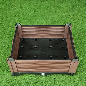 Mua Chậu nhựa lắp ghép.Kích thước 50x50 cao 23 cm.Trồng rau  hoa  cây cảnh.Sang trọng - Thẩm mỹ - Bền hơn 10 năm.Bảo hành 1 năm toàn quốc