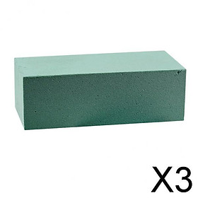 3xFloral Foam Bricks Flower Mud Green Styrofoam Wet Foam Blocks 23x11x7.5 Cm