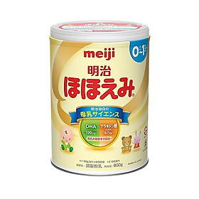 Sữa bột công thức Meiji Hohoemi Milk cho bé 0 đến 12 tháng tuổi (800g) - Nhập khẩu Nhật