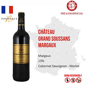 Rượu Vang Đỏ Pháp Chateau du Grand Soussans Margaux