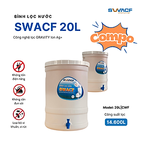 Mua Compo 2 bình lọc nước uống trực tiếp SWACF 20L | CWF  lõi lọc 10L  tốc độ lọc 2-4 lít/giờ  giữ khoáng thiết yếu