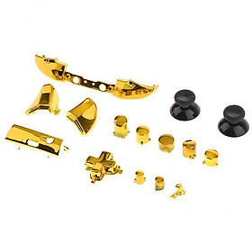 2-3pack Full Button Set Bumper ABXY Mod Kit For   One S Controllers Chrome Gold
