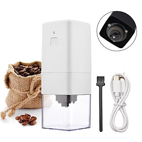 Portable Mini Electric Burr Coffee Grinder with Adjustable Coarse Fine Grinding Removable Chamber