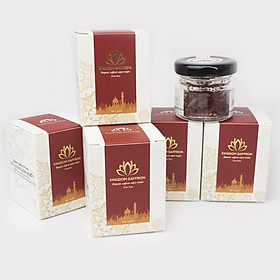 Combo 5 Hộp Saffron KingDom - Nhụy Hoa Nghệ Tây Iran Loại Super Negin Thượng Hạng (Hộp 1 Gram)