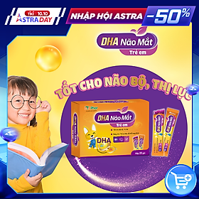 Thạch ăn trẻ em DHA Não Mắt Hỗ trợ tăng đề kháng tốt cho não và mắt Hộp 20