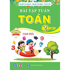 Sách - Combo Bài Tập Tuần và Đề Kiểm Tra Toán Lớp 2 - Cánh Diều - Học Kì 1