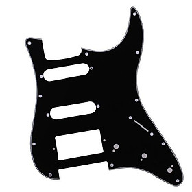 Black Pickguard 3 Ply 11 Hole For  Guitar SSH Musical Instrument Accessories