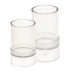 2 Piece Plastic Clear Round Candle Molds Soap Mold Tool DIY Candles Making Craft