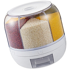 Rice Dispenser Countertop  Grain Storage Container Box  Rotating