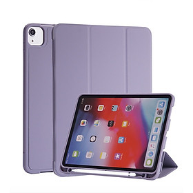 BAO DA SMART COVER SILICON, ỐP LƯNG SILICON CHO IPAD CÓ KHE CÀI BÚT APPLE PENCIL CHO IPAD 10.2 INCH, 10.5 INCH, IPAD PRO 11 INCH