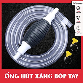 Dụng Cụ Bơm Hút Sang Chiết Ống Hút Xăng Dầu Chất Lỏng Bóp Tay Cao Cấp Dây Dài 1M Tặng Kèm Van Khoá - Quả Bóp Sang Chiết Chất Lỏng